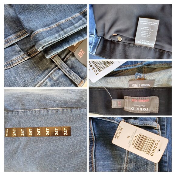 Torrid Oversize Jeans Size 24T Retail $89.50 - Picture 4 of 4